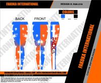 Orange & Blue White Legging